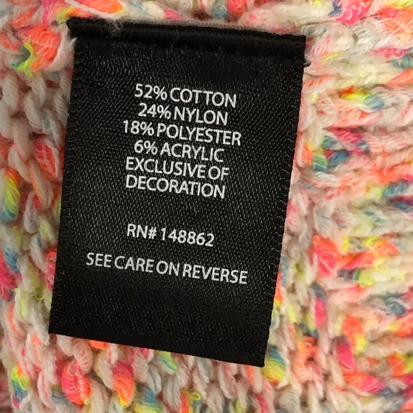 Torrid speckled multicolored flamingo, graphic, print, pull over sweater - Picture 7 of 12